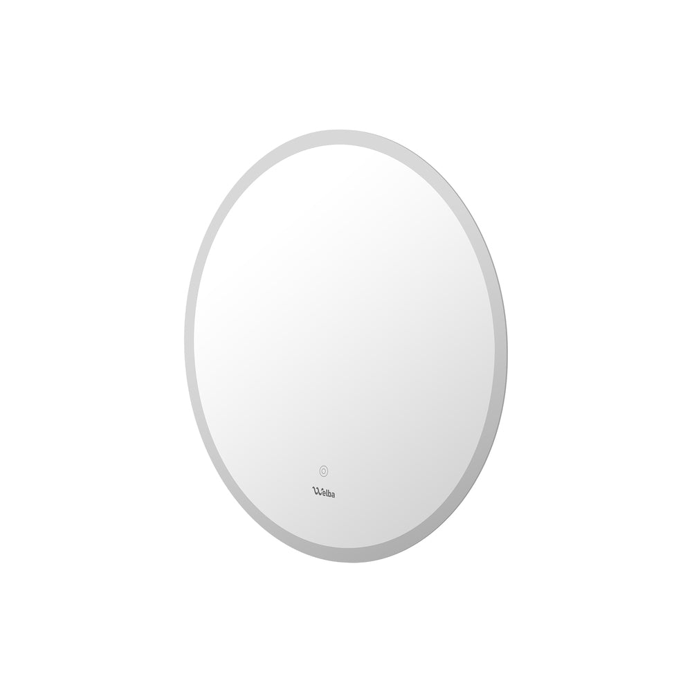 Oikiture Bathroom LED Mirror 70cm Round Wall Mounted-Bathroom Mirrors-PEROZ Accessories
