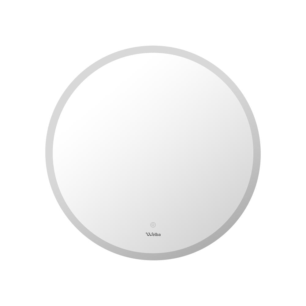 Oikiture Bathroom LED Mirror 80cm Round Mirror Wall Mounted Vanity Mirror-Bathroom Mirrors-PEROZ Accessories