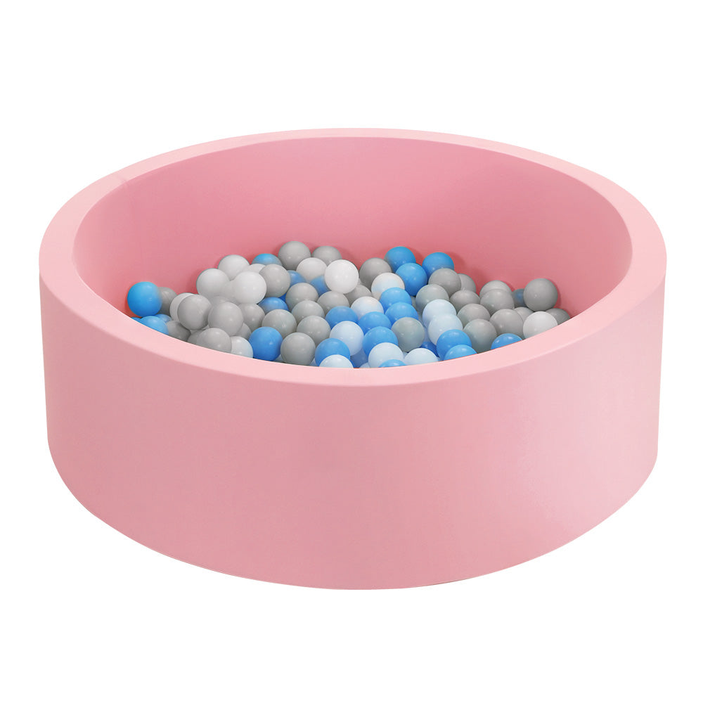Keezi Kids Ball Pit 90x30cm Ocean Foam Play Pool Barrier Toys Children Pink-Baby & Kids > Gates & Playpens > Ball Pits & Play Pens-PEROZ Accessories