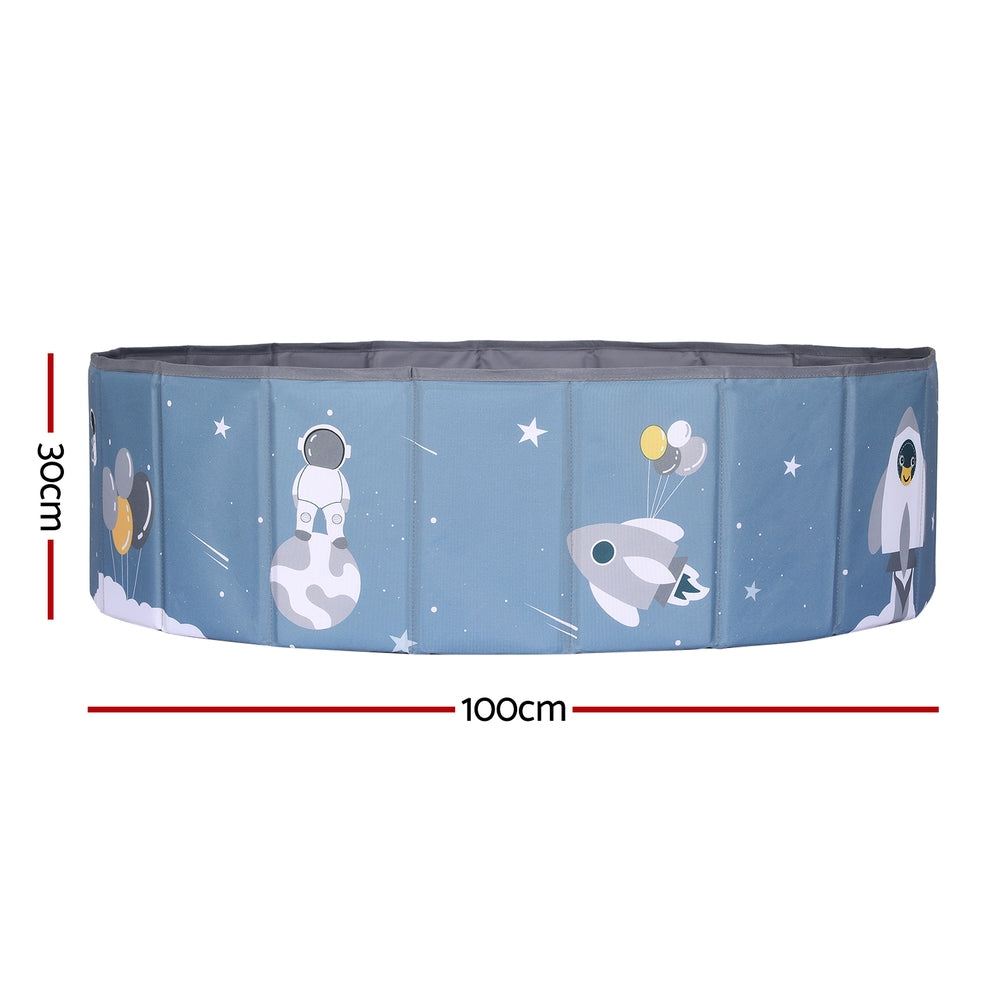 Keezi Kids Ball Pool Pit Toddler Play Foldable Child Playhouse Storage Bag Blue-Baby & Kids > Kid&