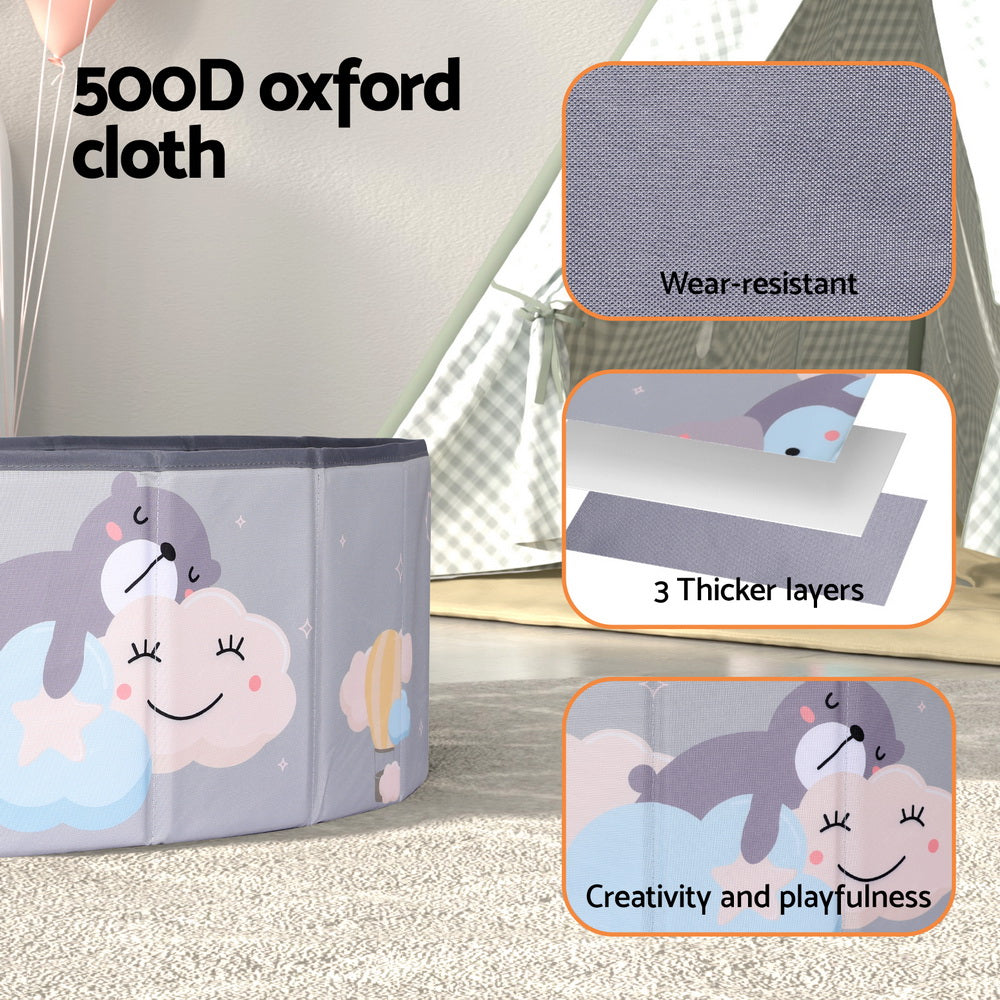 Keezi Kids Ball Pool Pit Toddler Ocean Play Foldable Child Playhouse Storage Bag-Baby & Kids > Kid&