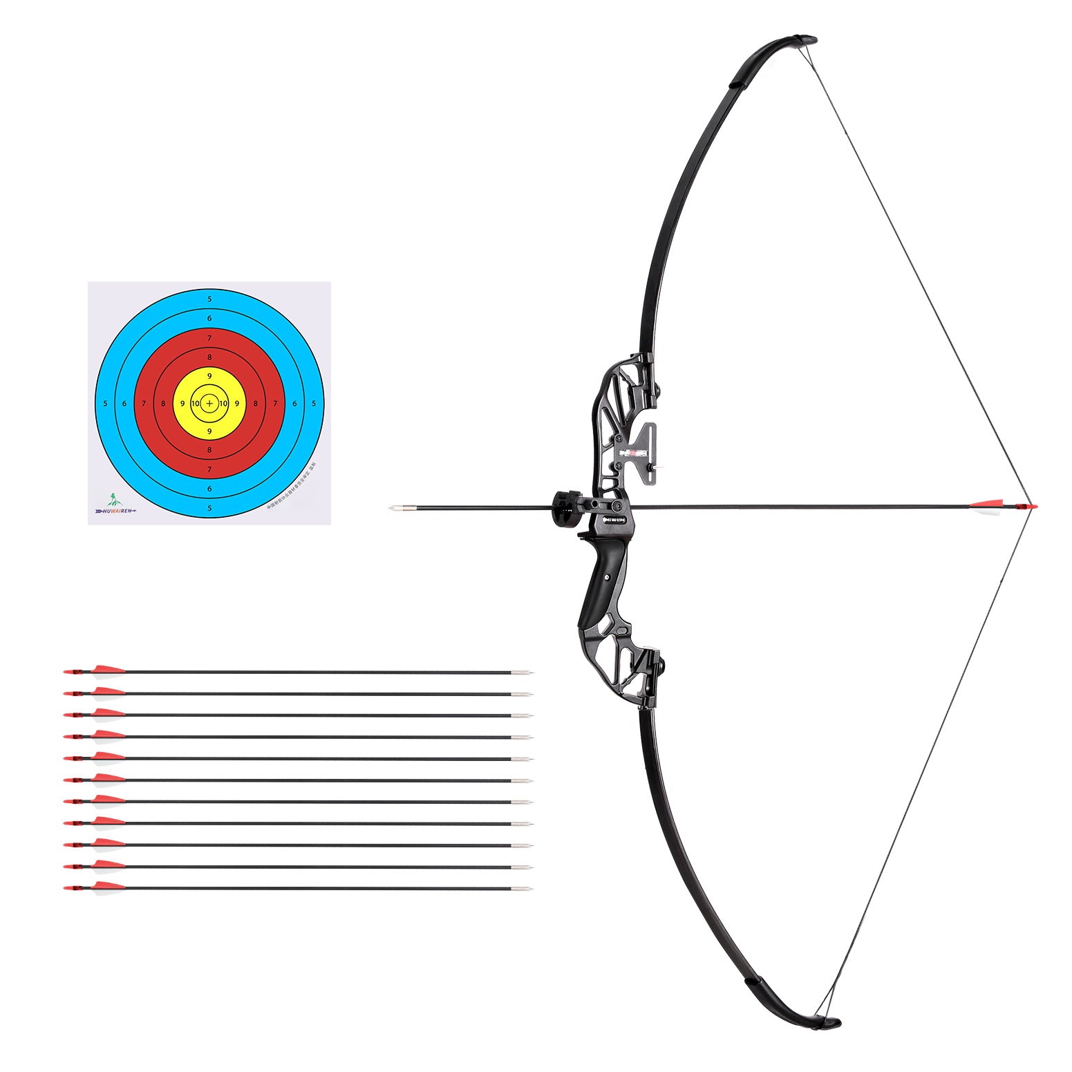 Everfit 55lbs Bow Arrow Set Recurve Takedown Archery Hunting for Beginner Red-Baby & Kids > Baby & Kid&