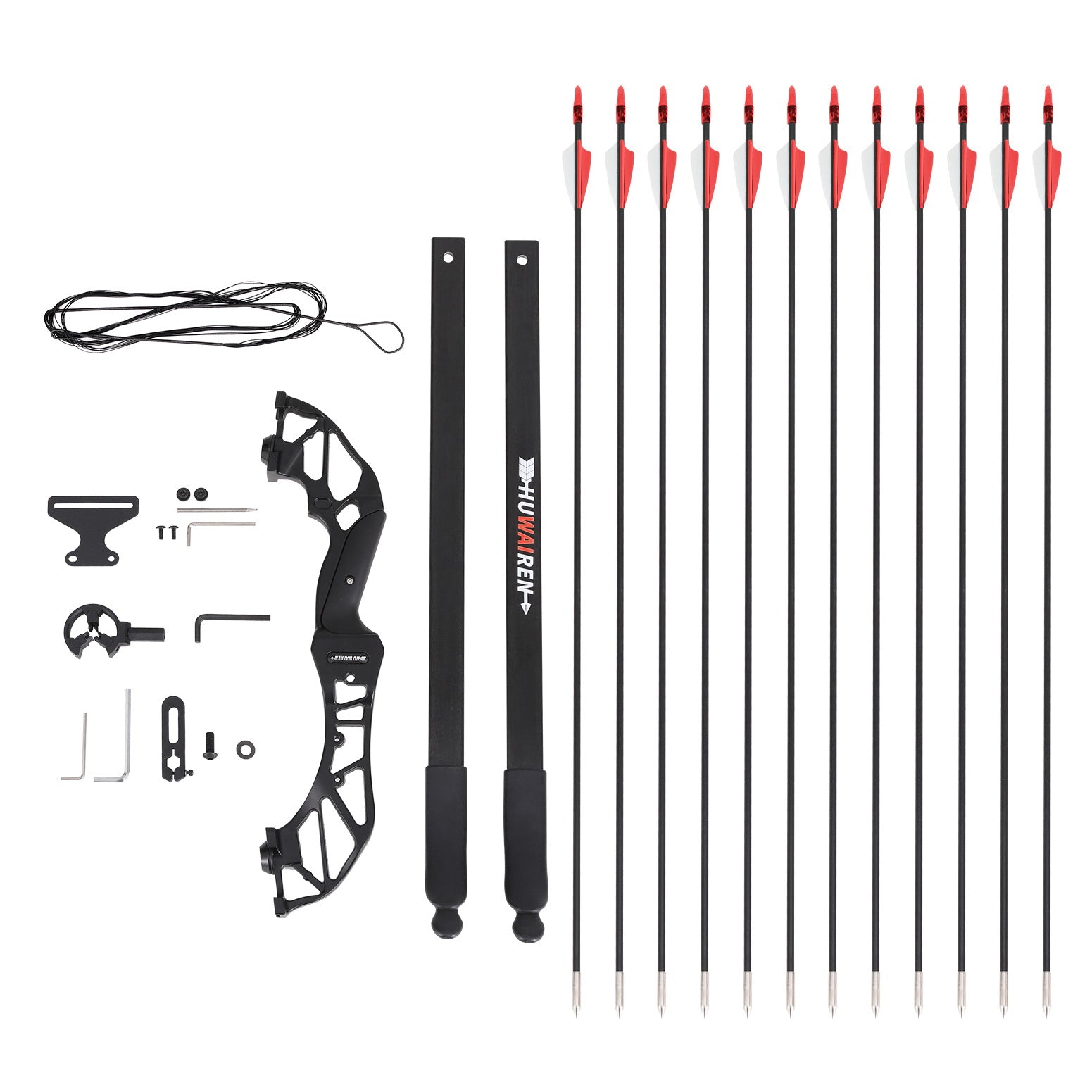 Everfit 55lbs Bow Arrow Set Recurve Takedown Archery Hunting for Beginner Red-Baby & Kids > Baby & Kid&