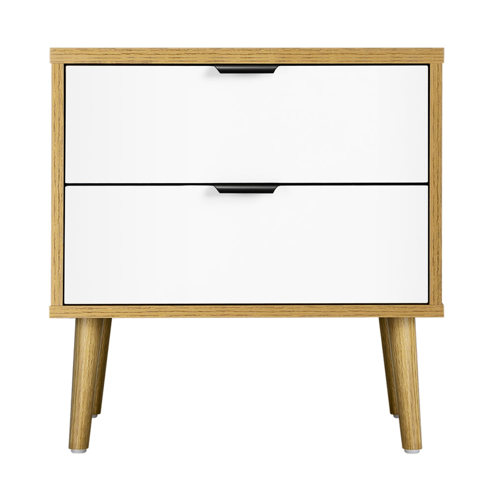 Oikiture Bedside Tables Set of 2 Side Table-Bedside Table-PEROZ Accessories