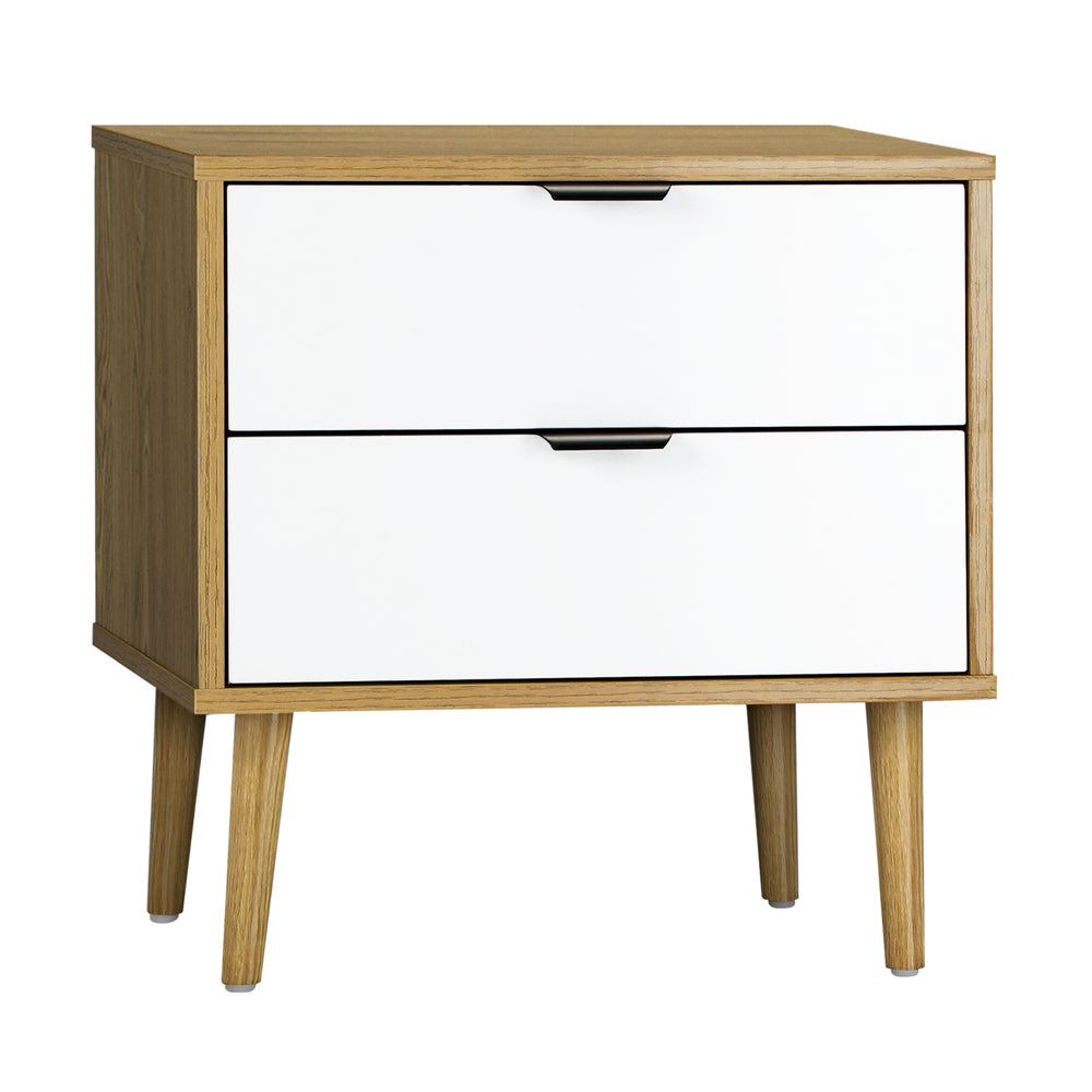 Oikiture Bedside Tables Set of 2 Side Table-Bedside Table-PEROZ Accessories