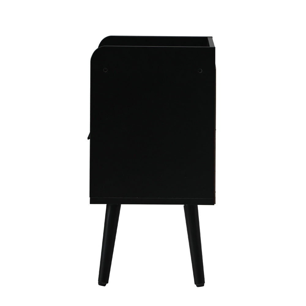Oikiture 2X Bedside Table Drawer Side Table Rattan-BedSide Tabless-PEROZ Accessories