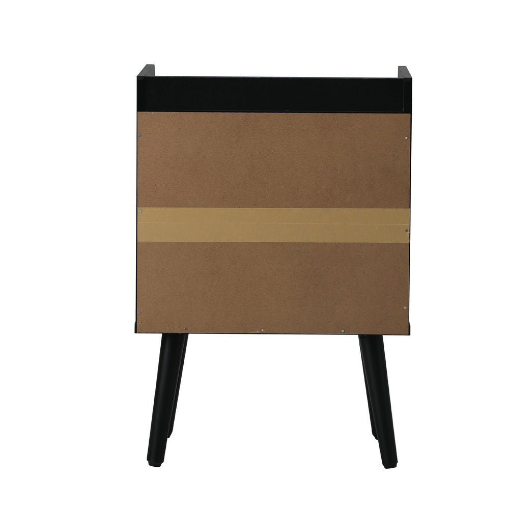 Oikiture 2X Bedside Table Drawer Side Table Rattan-BedSide Tabless-PEROZ Accessories
