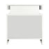 Oikiture Bedside Tables Set of 2 LED White-Bedside Table-PEROZ Accessories