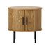 Oikiture Set of 2 Bedside Tables Sliding Doors 2-tier-Bedside Table-PEROZ Accessories