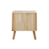 Oikiture Set of 2 Bedside Tables 2 Drawers Side Tables Rubber Wood-Bedside Table-PEROZ Accessories