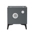 Oikiture Smart Bedside Table Wireless Charging LED Lights 2 Drawers-Bedside Table-PEROZ Accessories