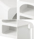 Oikiture Bedside Tables Set of 2 Display Shelf White-Bedside Table-PEROZ Accessories