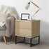 Oikiture Set of 2 Bedside Tables Bedroom Metal-BedSide Tabless-PEROZ Accessories