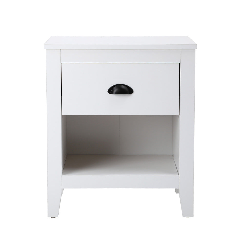 Oikiture 2x Bedside Table Nightstand Vintage-Bedside Tables-PEROZ Accessories
