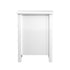 Oikiture Bedside Table Side End Table 2 Drawers White-Bedside Table-PEROZ Accessories