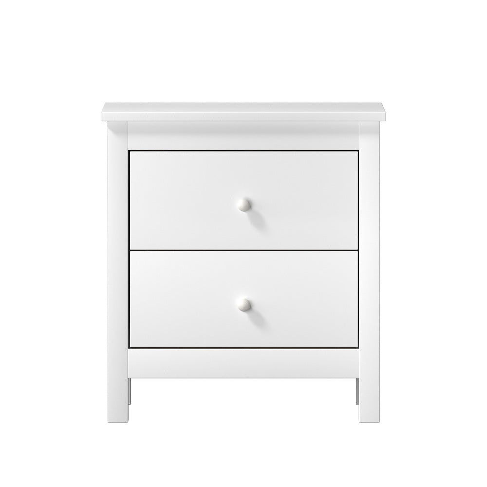 Oikiture Bedside Tables Set of 2 Nightstand Side Table-Bedside Table-PEROZ Accessories