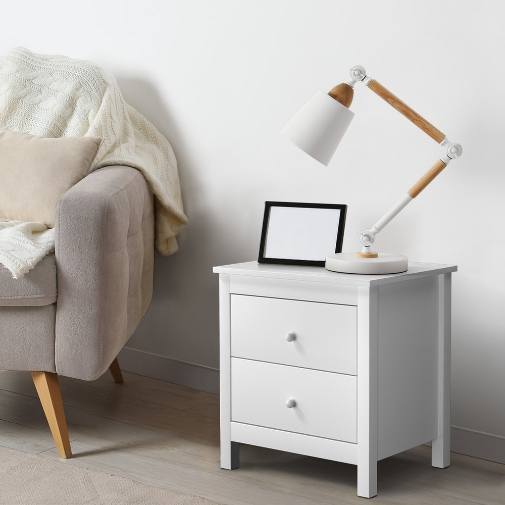 Oikiture Bedside Tables Set of 2 Nightstand Side Table-Bedside Table-PEROZ Accessories