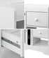 Oikiture Bedside Tables Set of 2 Nightstand Shelf White-Bedside Table-PEROZ Accessories