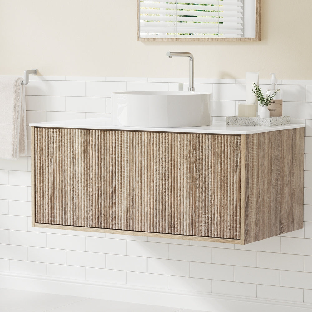 Cefito Vanity Unit 915mm with Basin Oak-Furniture > Bathroom > Vanity Units-PEROZ Accessories