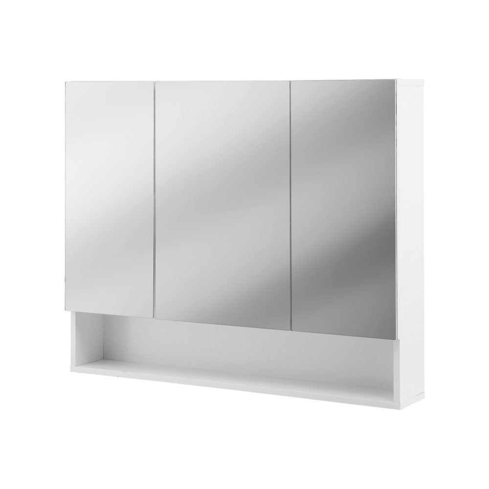 Cefito Bathroom Mirror Cabinet Medicine Adjustable Shelves Wall Hung 900x750mm White-Furniture > Bathroom > Bathroom Cabinets, Cupboards & Storage-PEROZ Accessories