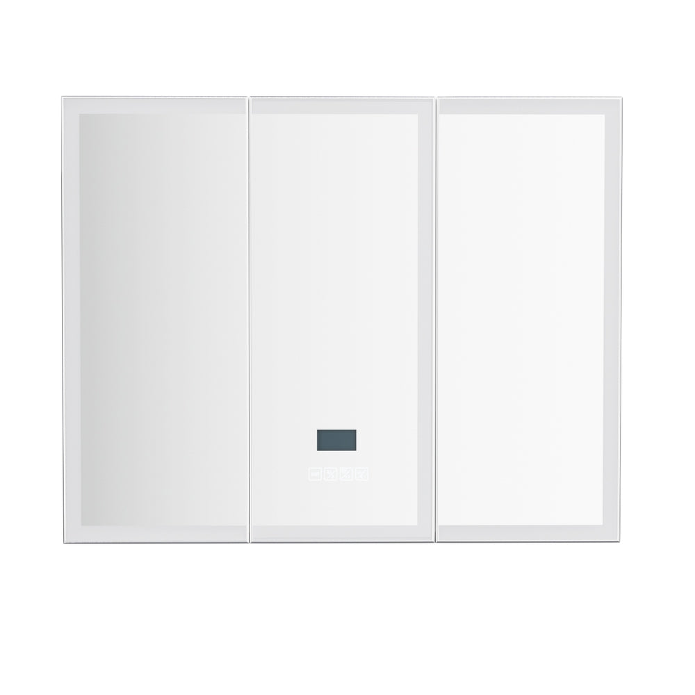Bathroom Mirror Cabinet LED Light 900x720mm Medicine Wall Storage-Furniture > Bathroom > Bathroom Cabinets, Cupboards & Storage-PEROZ Accessories