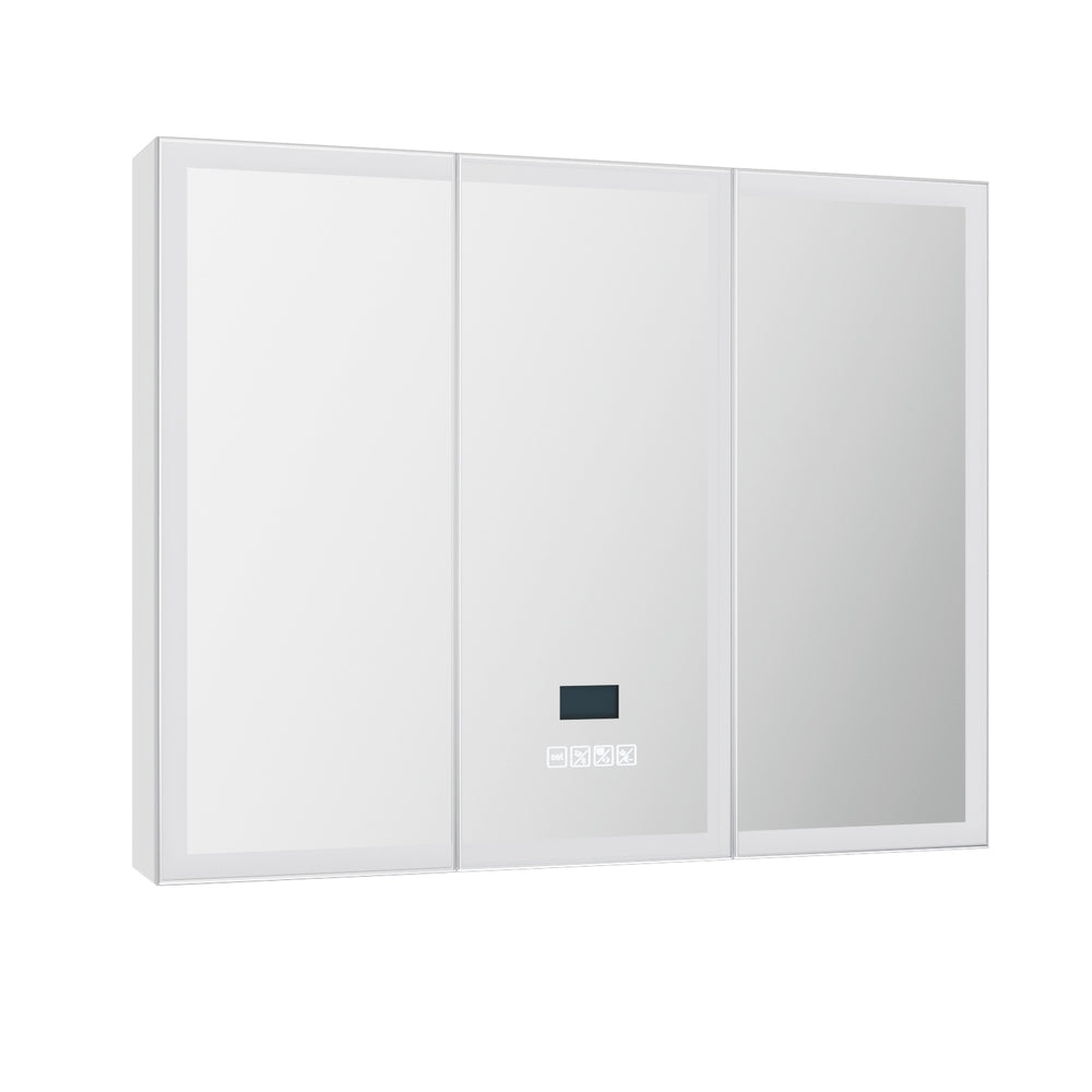 Bathroom Mirror Cabinet LED Light 900x720mm Medicine Wall Storage-Furniture > Bathroom > Bathroom Cabinets, Cupboards & Storage-PEROZ Accessories