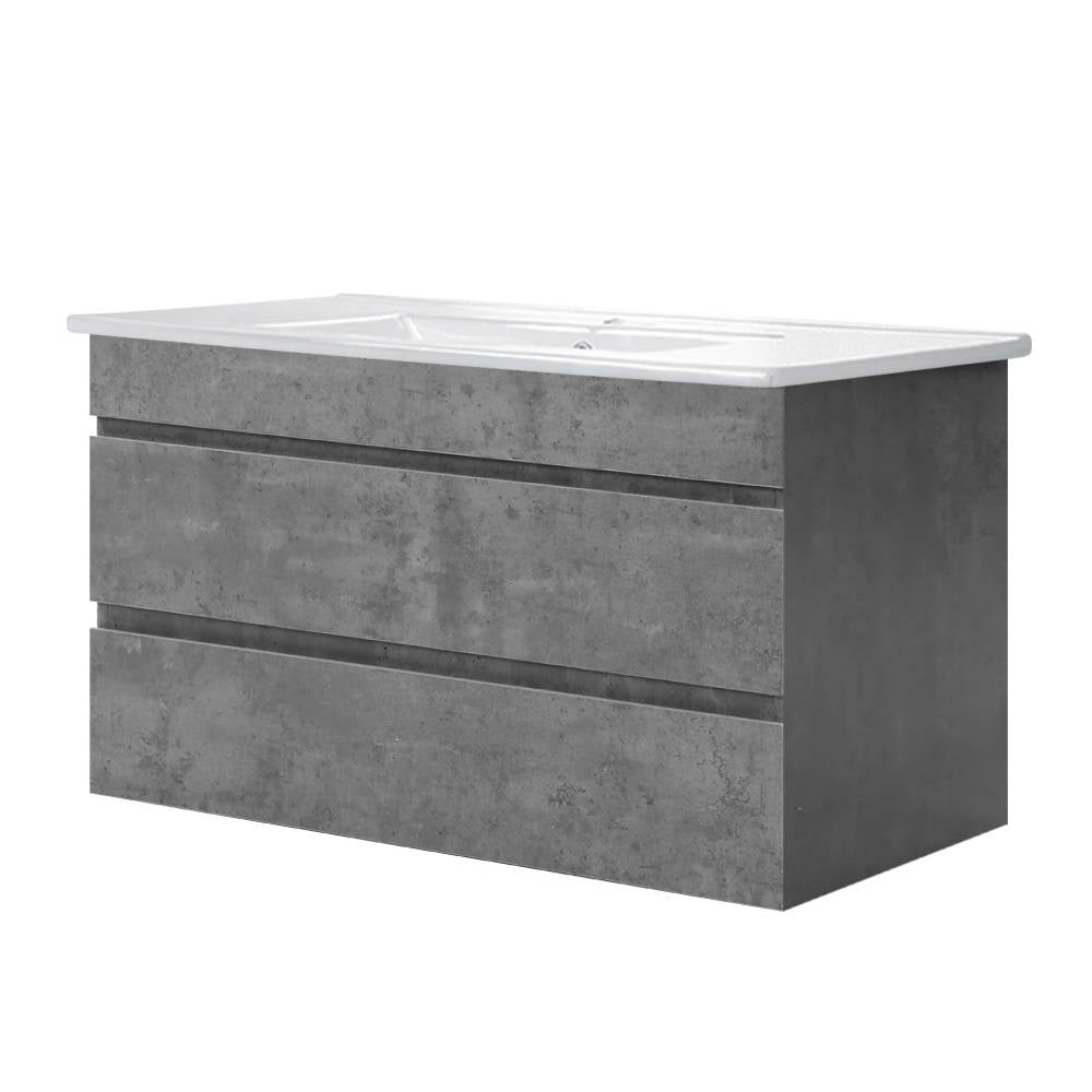 Cefito Vanity Unit 915mm with Basin Grey-Furniture > Bathroom > Vanity Units-PEROZ Accessories