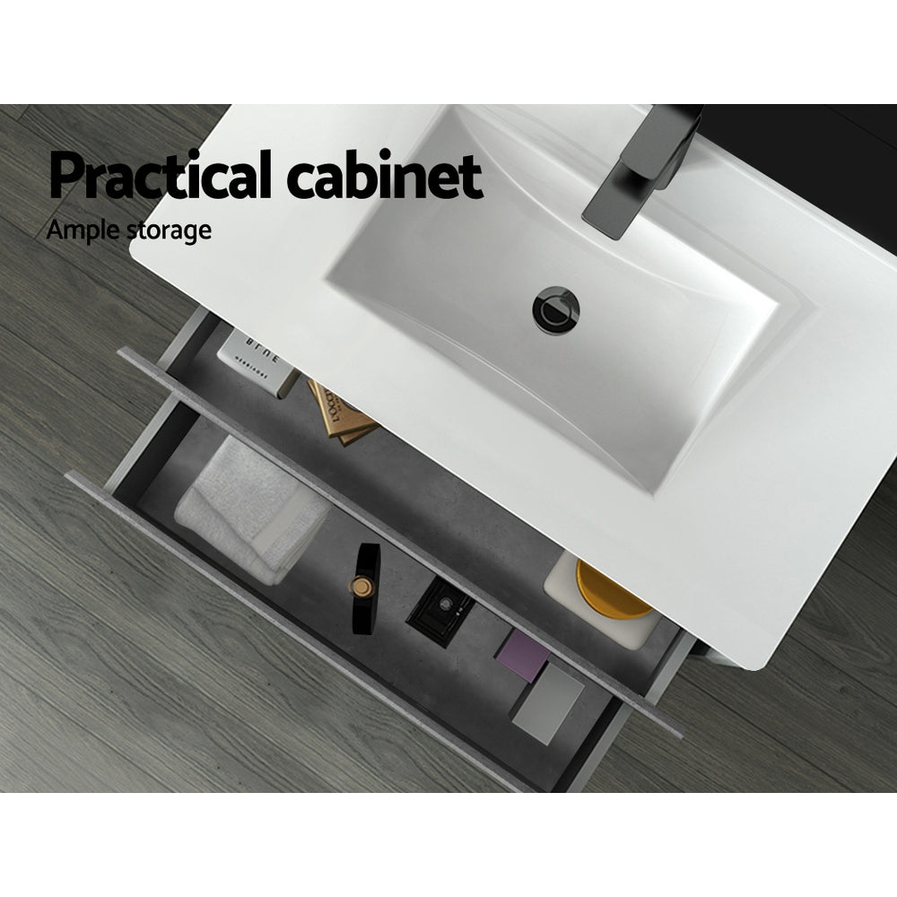 Cefito Vanity Unit 915mm with Basin Grey-Furniture > Bathroom > Vanity Units-PEROZ Accessories