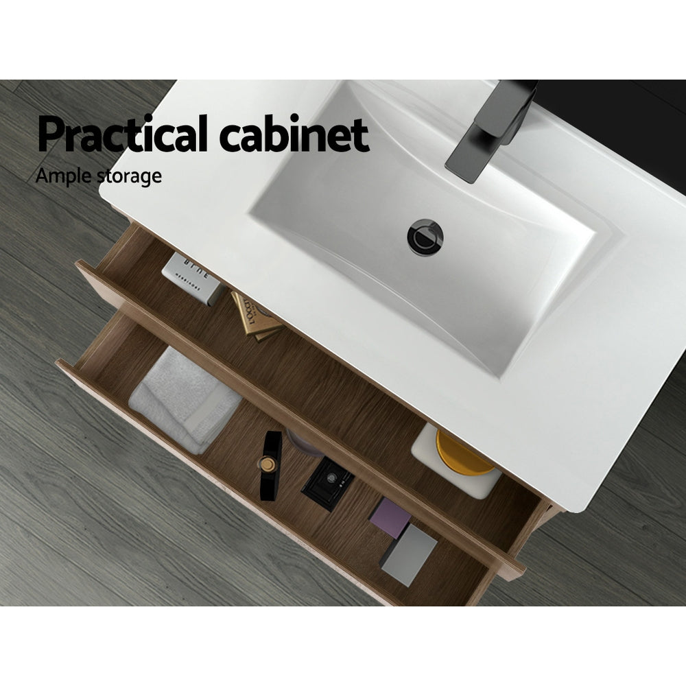 Cefito Vanity Unit 915mm with Basin Oak-Furniture > Bathroom > Vanity Units-PEROZ Accessories