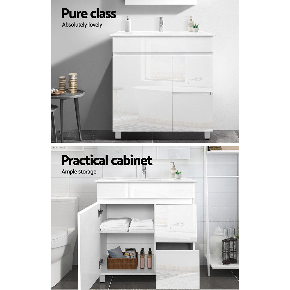 Cefito Vanity Unit 765mm Freestanding Basin Cabinet-Furniture > Bathroom > Bathroom Cabinets, Cupboards & Storage-PEROZ Accessories