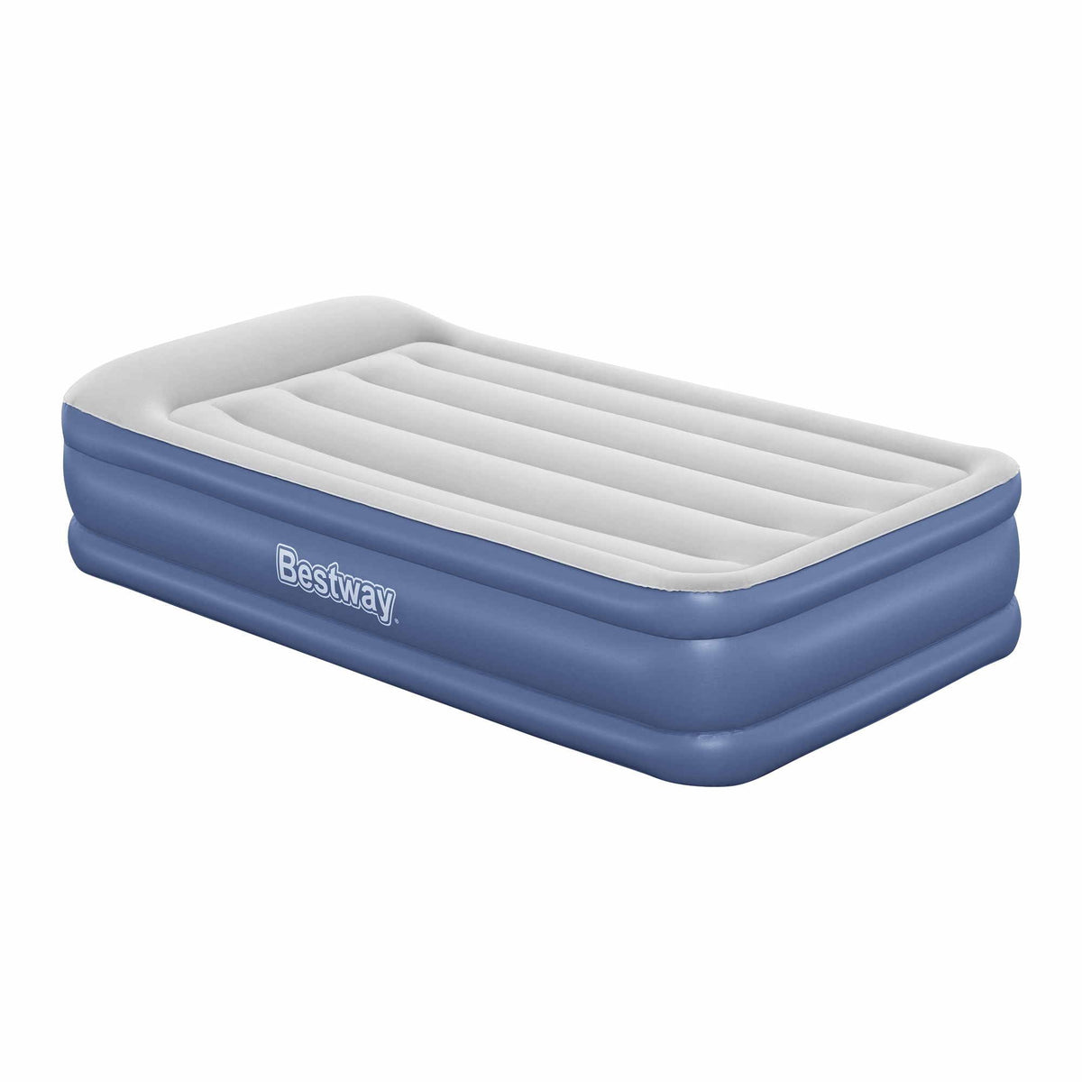 Bestway Air Mattress Inflatable Bed 46cm Airbed Single Blue-Home & Garden > Inflatable Mattress-PEROZ Accessories