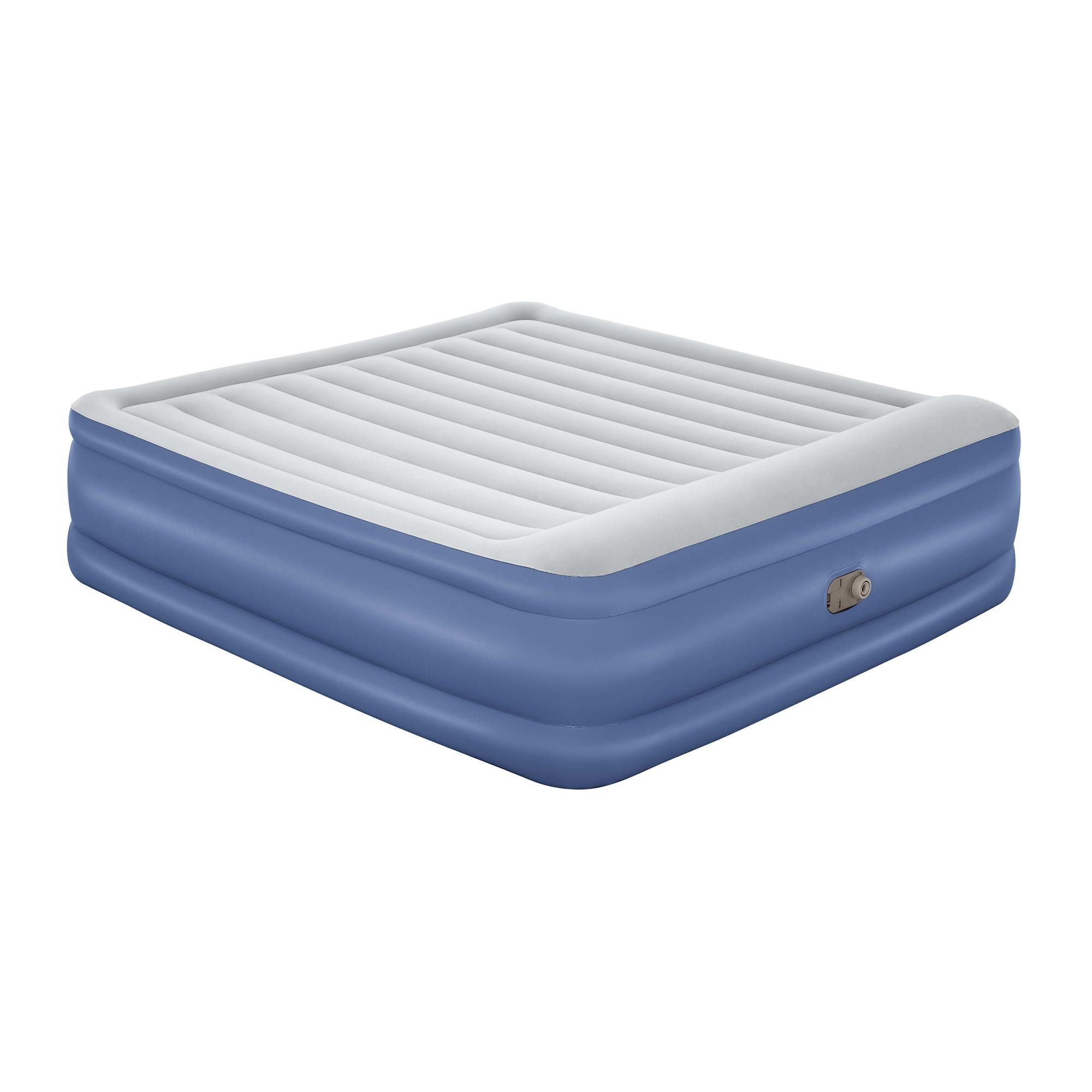 Bestway Air Mattress King Inflatable Bed 56cm Airbed Blue-Home & Garden > Inflatable Mattress-PEROZ Accessories