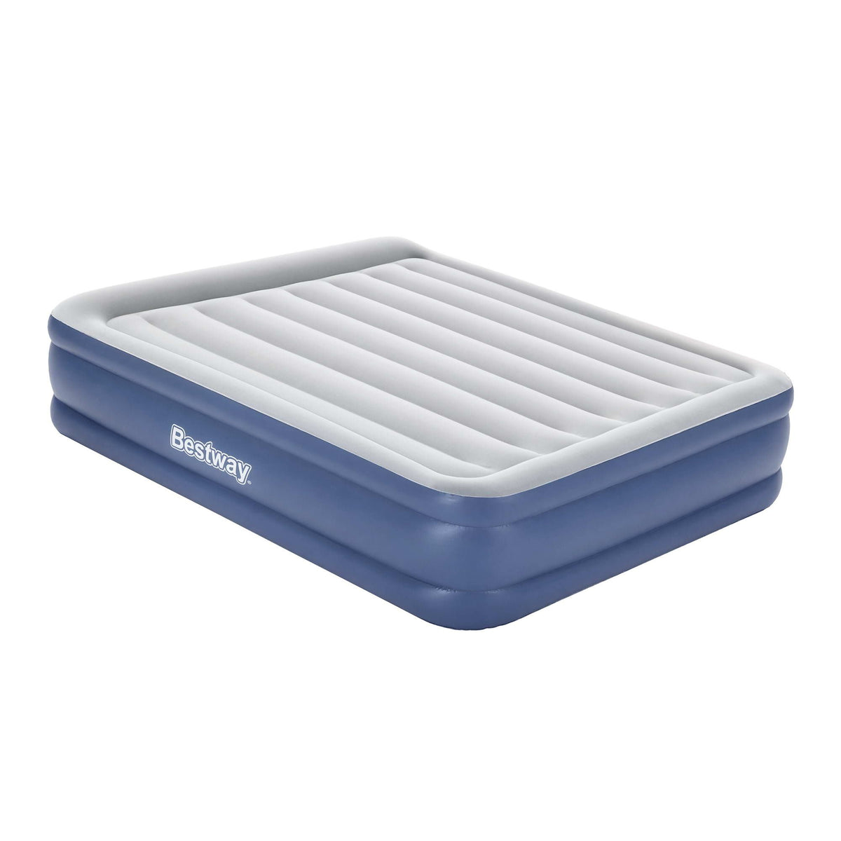Bestway Air Mattress Queen Inflatable Bed 46cm Airbed Blue-Home & Garden > Inflatable Mattress-PEROZ Accessories