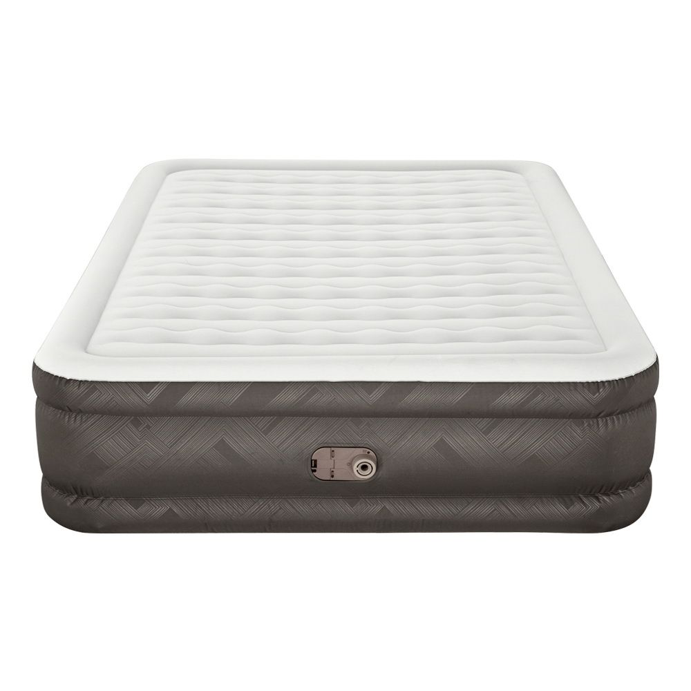 Bestway Queen Air Mattress with Built-in Pump Fortech Inflatable Bed 46cm-Mattresses-PEROZ Accessories