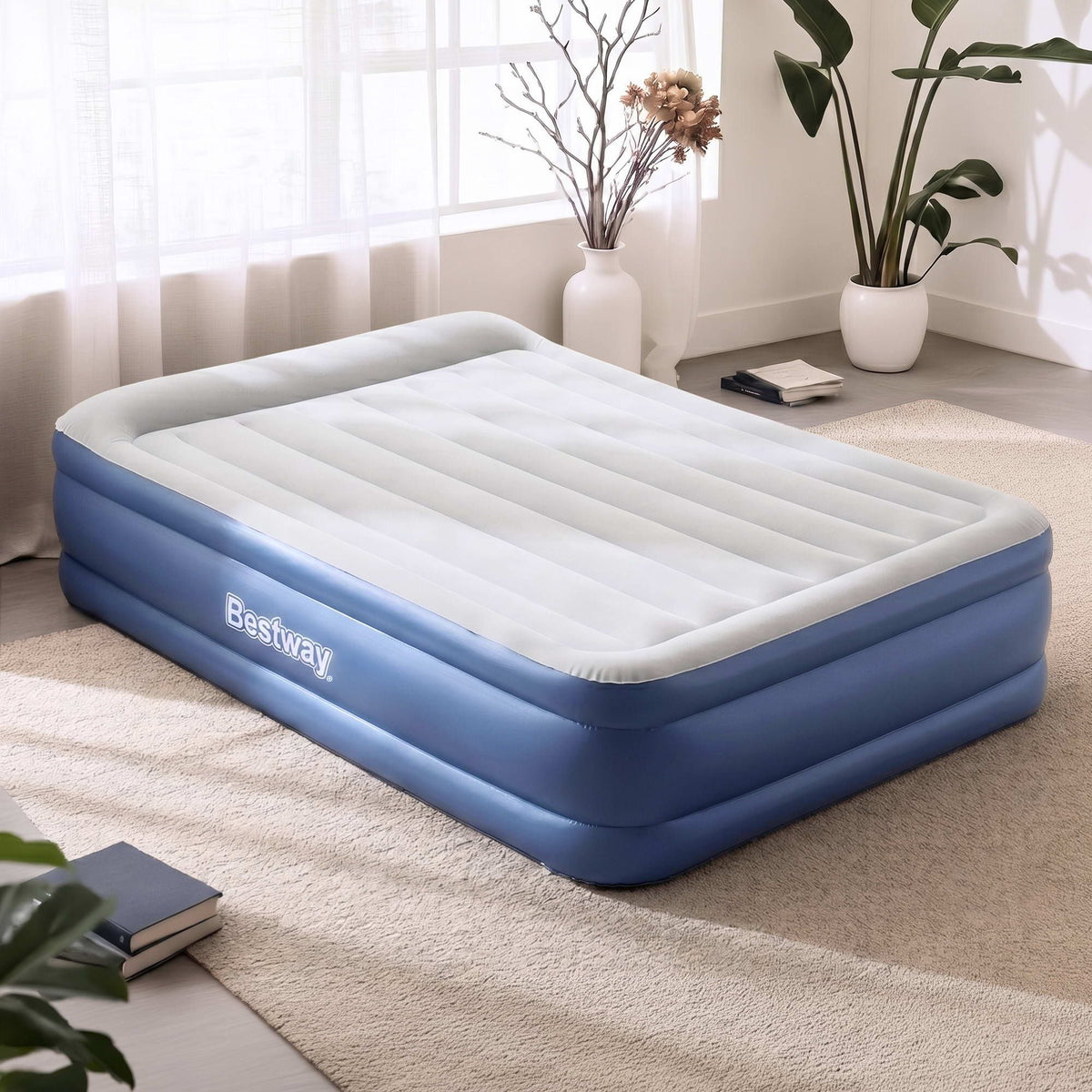 Bestway Air Bed Inflatable Mattress Queen-Home & Garden > Inflatable Mattress-PEROZ Accessories