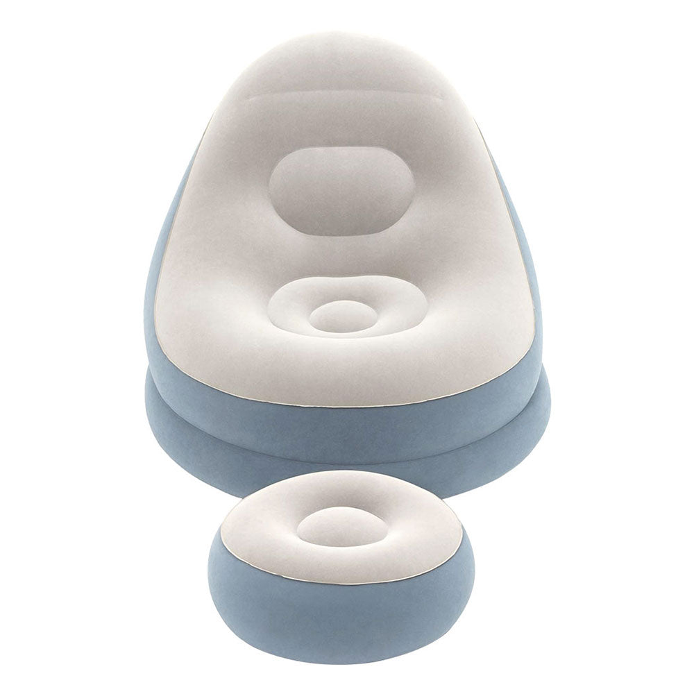 Bestway Inflatable Air Chair Seat Couch Lazy Sofa Lounge Ottoman Purple/Blue-Furniture > Bar Stools & Chairs > Arm Chairs & Recliners-PEROZ Accessories