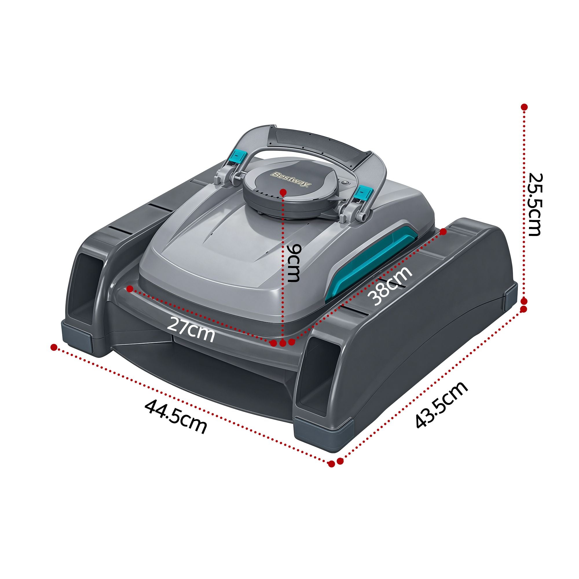 Bestway Robotic Pool Cleaner Automatic Vacuum Surface Skimmer Above Ground 2-in-1