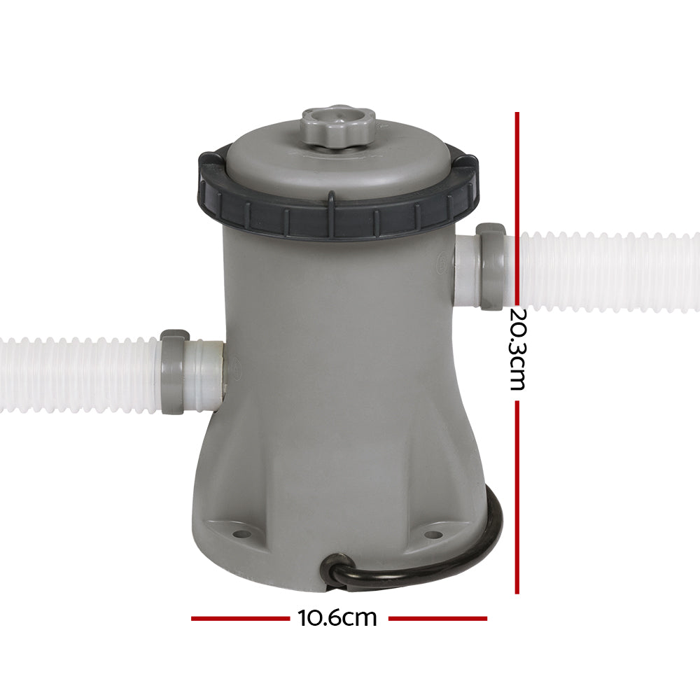 Bestway Pool Pump Cartridge Filter 330GPH 1249L/H Flowclear™ Filters Cleaner-Tools > Pumps > Pool Pumps-PEROZ Accessories