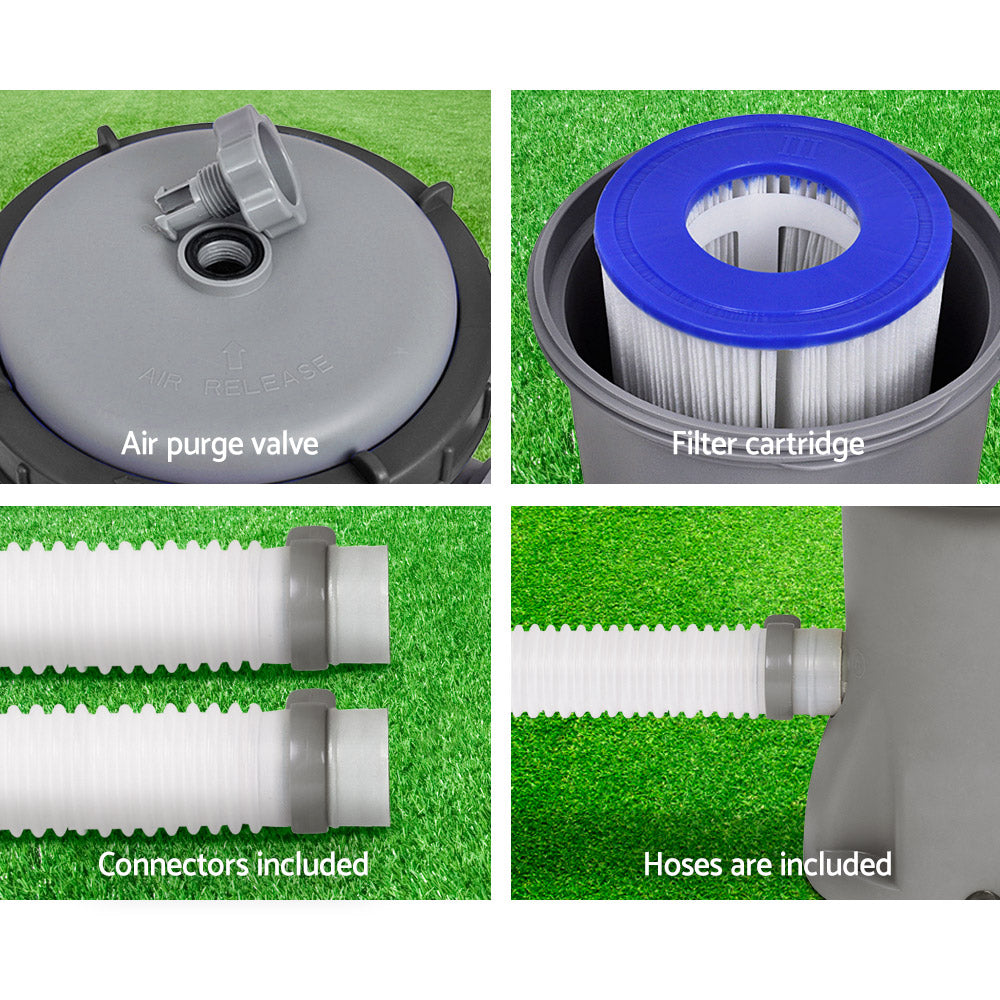 Bestway Pool Pump Cartridge Filter 330GPH 1249L/H Flowclear™ Filters Cleaner-Tools > Pumps > Pool Pumps-PEROZ Accessories