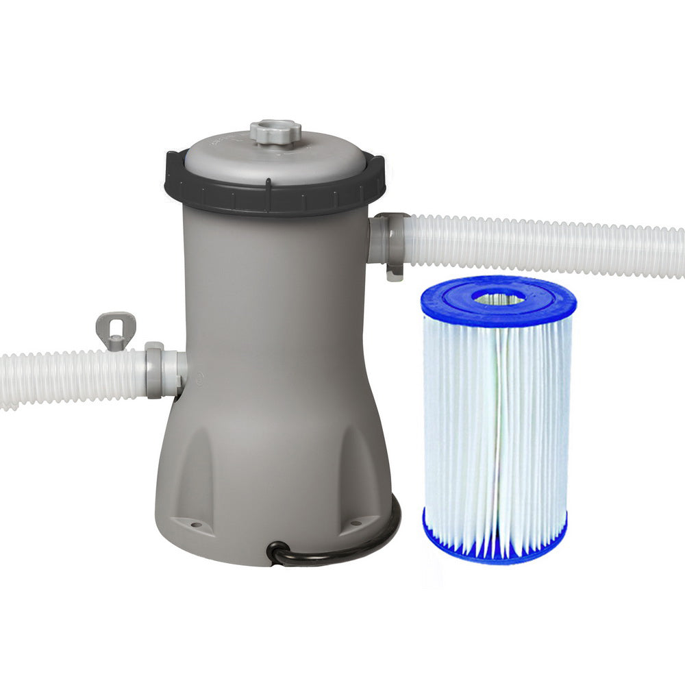 Bestway Pool Pump Cartridge Filter 800GPH 3028L/H Flowclear Filters Cleaner-Tools > Pumps > Pool Pumps-PEROZ Accessories