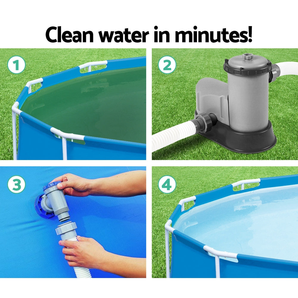 Bestway Pool Pump Cartridge Filter 1500GPH 5678L/H Flowclear™ Filters Cleaner-Tools > Pumps > Pool Pumps-PEROZ Accessories