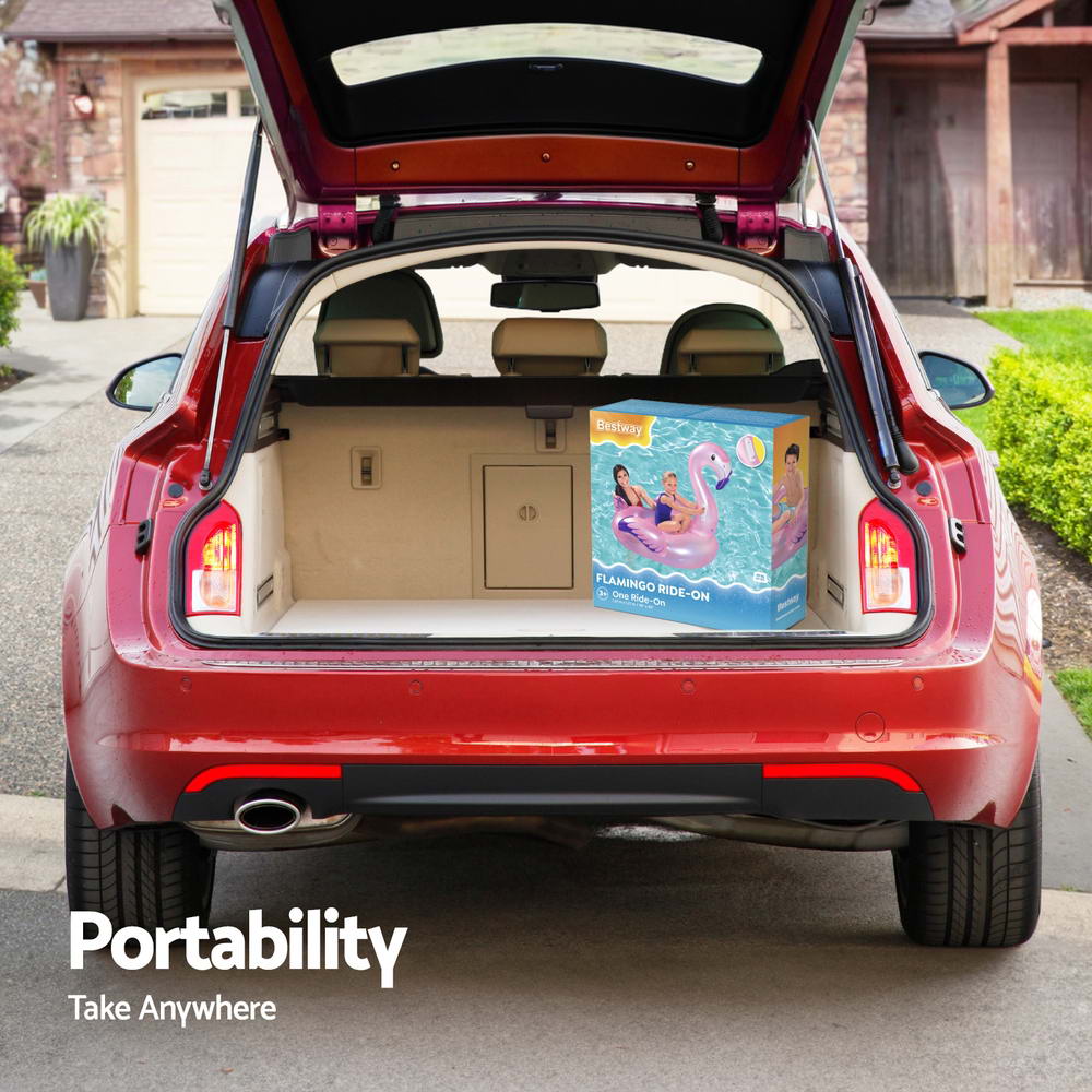 Bestway Kids Flamingo Rider Ride On Float Floating Seat Pool Lounger 1.27Mx1.27M-Home & Garden > Pool & Accessories > Pool Toys & Inflatables-PEROZ Accessories