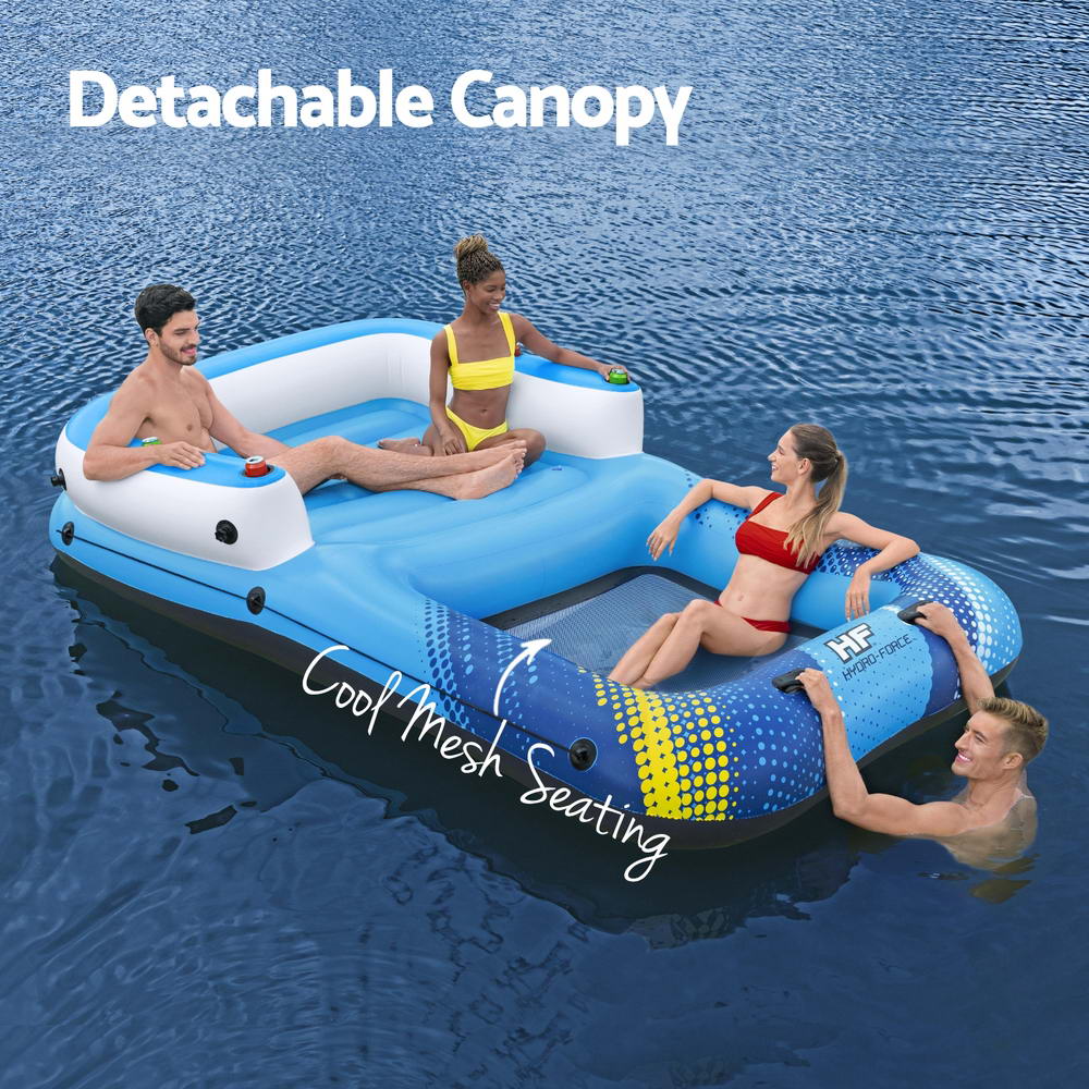 Bestway Inflatable Floating Island Float Lounger Sunshade Pool Bed 3.05Mx1.86M-Home & Garden > Pool & Accessories > Pool Toys & Inflatables-PEROZ Accessories