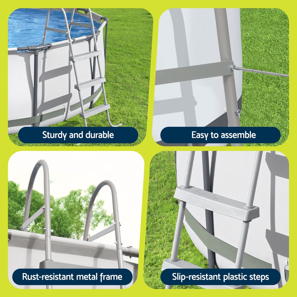 Bestway Above Ground Pool Ladder with Removable Steps-Home & Garden > Pool & Accessories > Swimming Pools-PEROZ Accessories