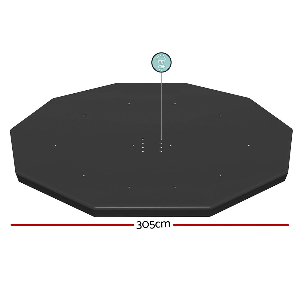 Bestway Pool Cover Fits 3.05m Round Above Ground Swimming Pool PVC Blanket-Home & Garden > Pool & Accessories > Pool Covers & Accessories-PEROZ Accessories