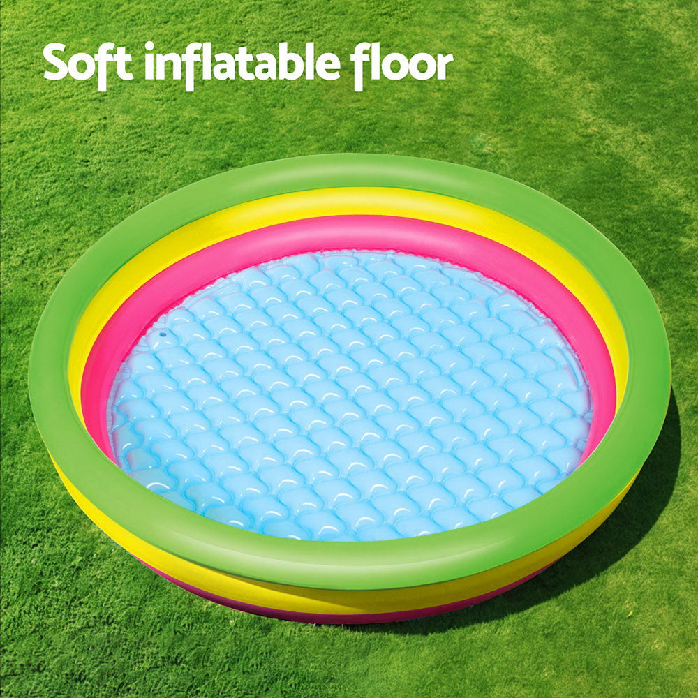 Bestway Kids Inflatable Pool Above Ground Round Splash Pool 102x102x25cm-Home & Garden > Pool & Accessories > Swimming Pools-PEROZ Accessories