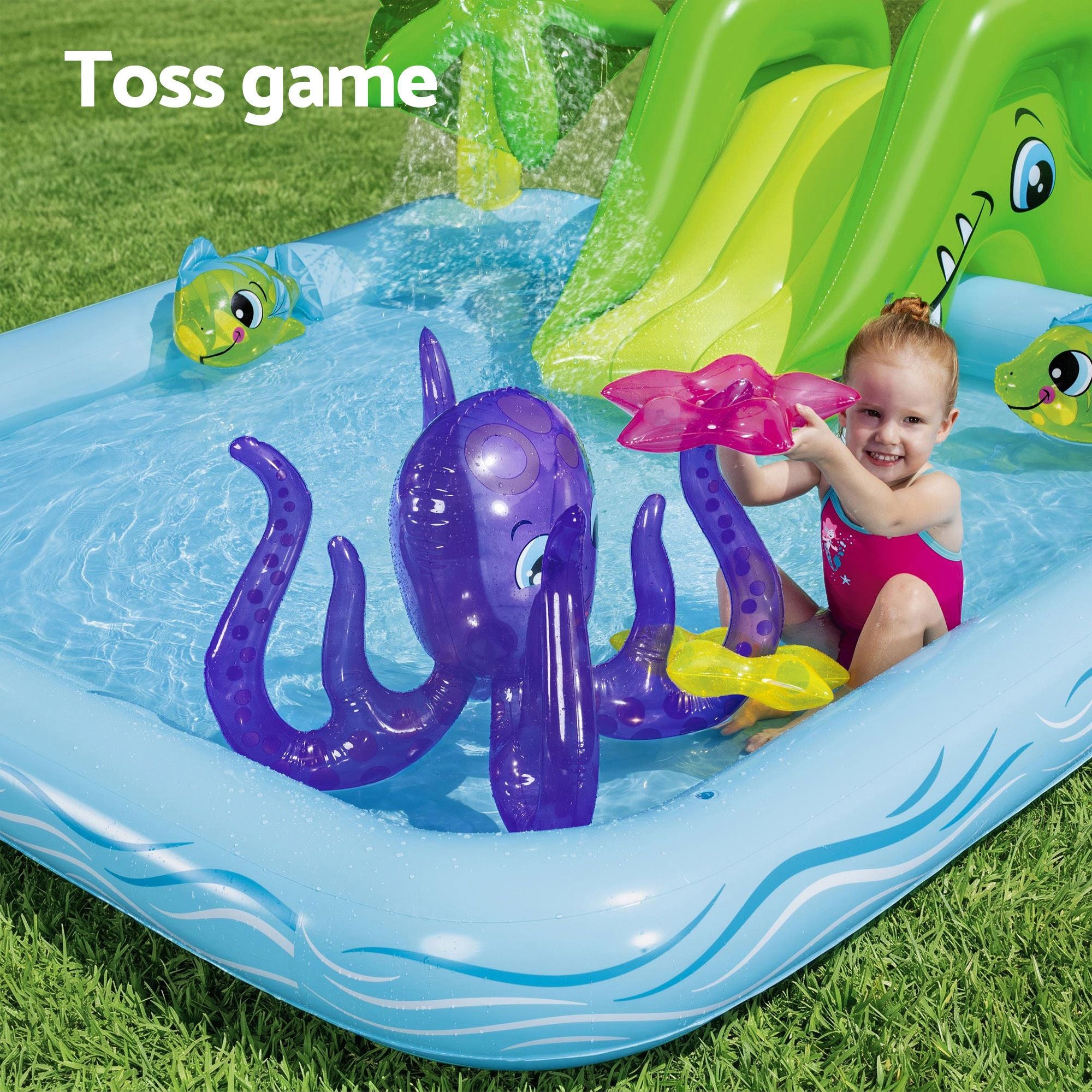 Bestway Kids Pool 239x206x86cm Inflatable Above Ground Play Pools 308L