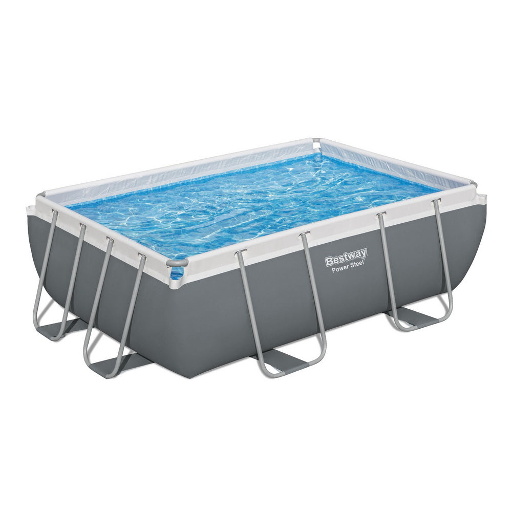 Bestway Swimming Pool 282x196x84cm Steel Frame Above Ground Pools Filter Pump 3662L-Home & Garden > Pool & Accessories > Swimming Pools-PEROZ Accessories