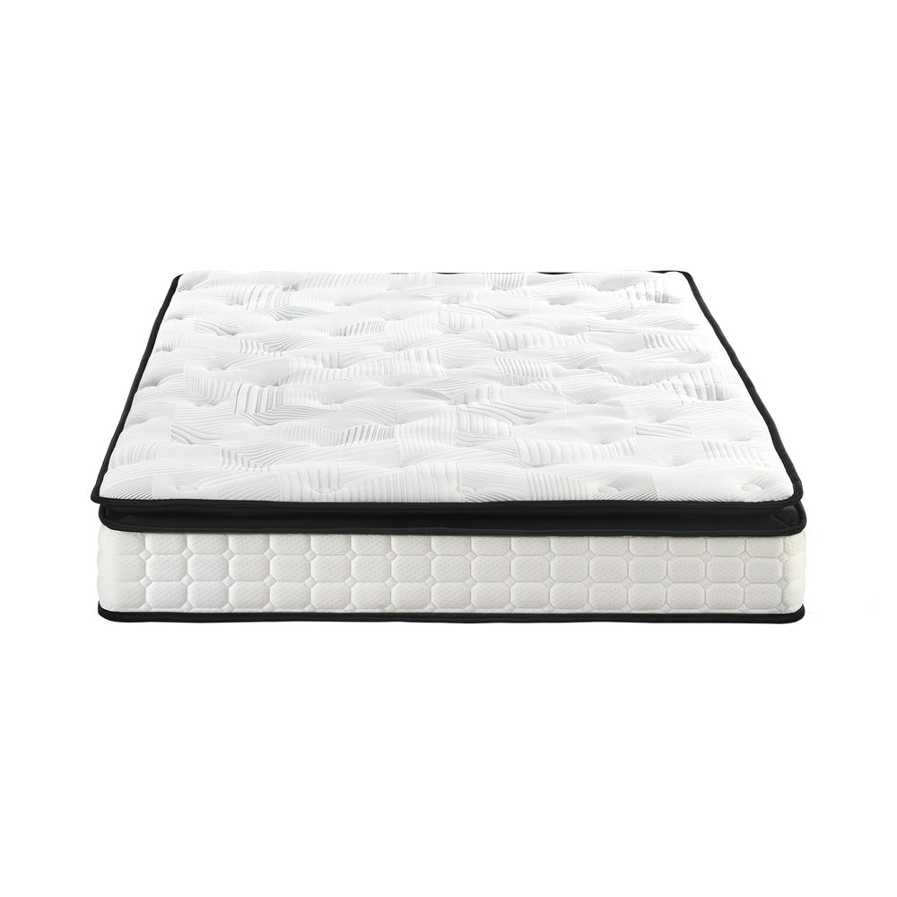 Bedra Double Mattress 22CM Cool Gel Foam Bonnell Spring with Pillows-Mattress-PEROZ Accessories