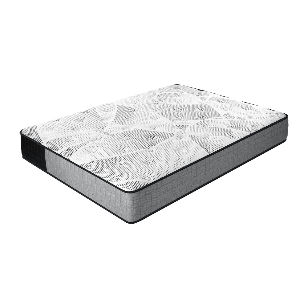 Bedra Double Mattress Tight Top Foam Pocketed Springs 24cm-Mattress-PEROZ Accessories